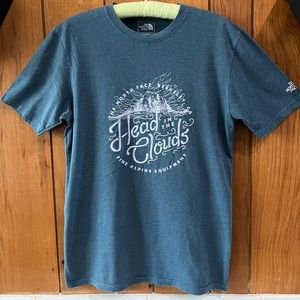 Men's The North Face, Mountain View, Short Sleeve T-Shirt, Blue/Gray, Small